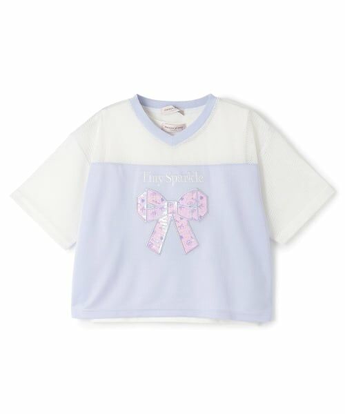 mezzo piano junior / メゾピアノジュニア Tシャツ | 【吸水速乾】【接触冷感】メッシュドッキングリボンアップリケTシャツ＆タンクトップセット | 詳細16