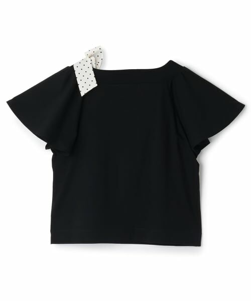 mezzo piano junior / メゾピアノジュニア Tシャツ | 【接触冷感】フレアスリーブリボンTシャツ | 詳細1