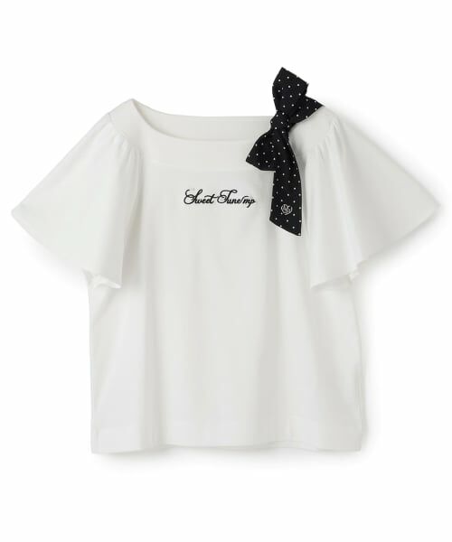 mezzo piano junior / メゾピアノジュニア Tシャツ | 【接触冷感】フレアスリーブリボンTシャツ | 詳細11