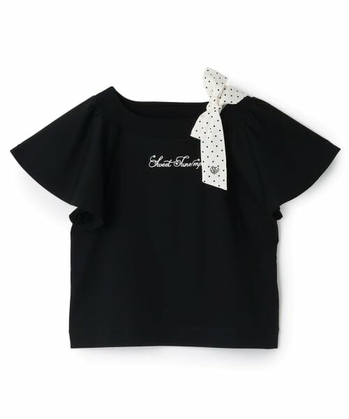 mezzo piano junior / メゾピアノジュニア Tシャツ | 【接触冷感】フレアスリーブリボンTシャツ | 詳細12