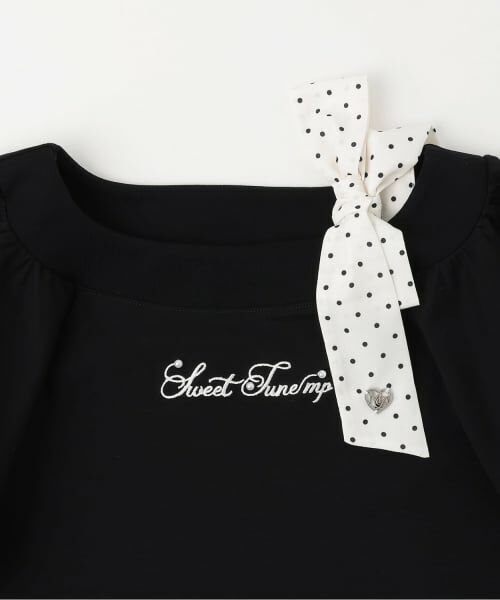 mezzo piano junior / メゾピアノジュニア Tシャツ | 【接触冷感】フレアスリーブリボンTシャツ | 詳細2