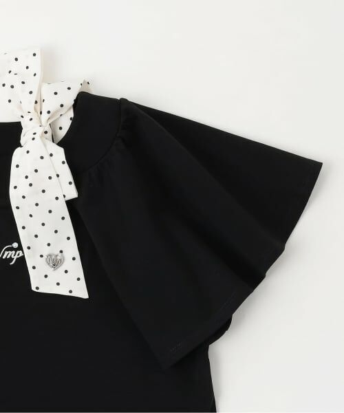 mezzo piano junior / メゾピアノジュニア Tシャツ | 【接触冷感】フレアスリーブリボンTシャツ | 詳細6