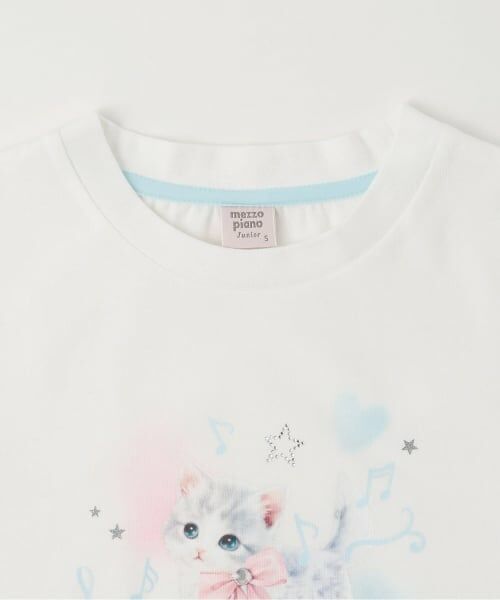 mezzo piano junior / メゾピアノジュニア Tシャツ | 【接触冷感】ふわふわねこちゃんTシャツ | 詳細2