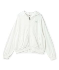 mezzo piano junior / メゾピアノジュニア パーカー | 【UVカット】【接触冷感】シャドーボーダーパーカ