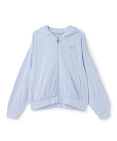 mezzo piano junior / メゾピアノジュニア パーカー | 【UVカット】【接触冷感】シャドーボーダーパーカ