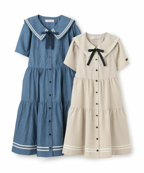 mezzo piano junior / メゾピアノジュニア ミニ丈・ひざ丈ワンピース | セーラーワンピース | 詳細11