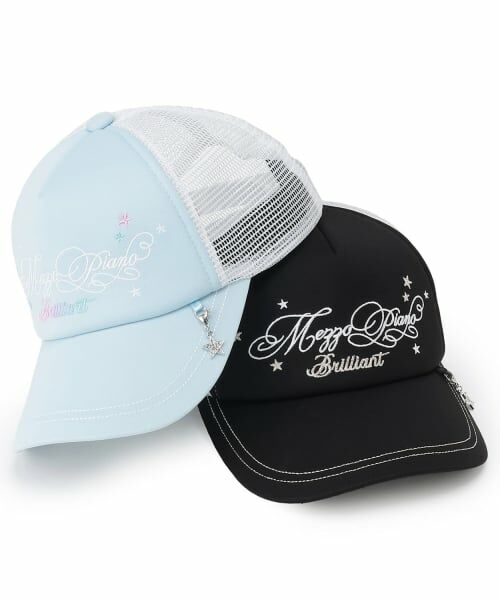 mezzo piano junior / メゾピアノジュニア キャップ | 【冷感】STARチャームつきキラキラメッシュキャップ | 詳細7
