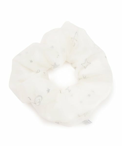 mezzo piano junior / メゾピアノジュニア ヘアゴム・シュシュ | 音符シリーズチュールシュシュ（オフ ホワイト）