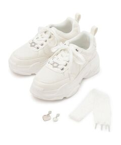 mezzo piano junior / メゾピアノジュニア スニーカー | ハートカスタムダットスニーカー