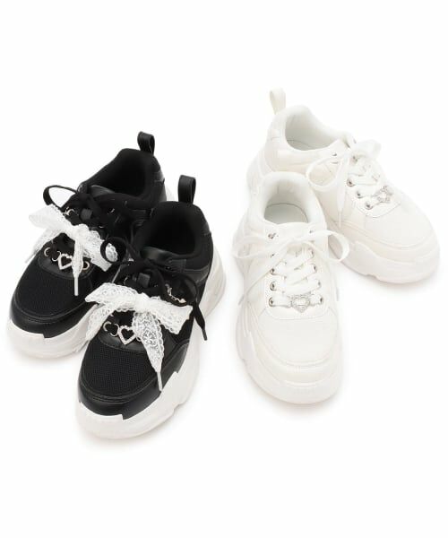 mezzo piano junior / メゾピアノジュニア スニーカー | ハートカスタムダットスニーカー | 詳細11