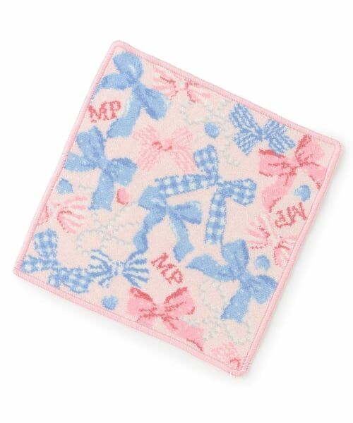 mezzo piano junior / メゾピアノジュニア ハンカチ | シェニール織ハンカチ（ピンク）