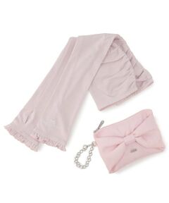 mezzo piano junior / メゾピアノジュニア 手袋 | 【UVカット・接触冷感】リボンポーチつきアームカバー