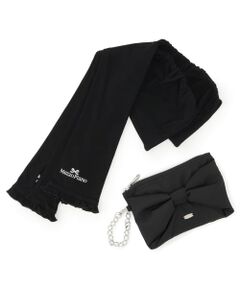 mezzo piano junior / メゾピアノジュニア 手袋 | 【UVカット・接触冷感】リボンポーチつきアームカバー