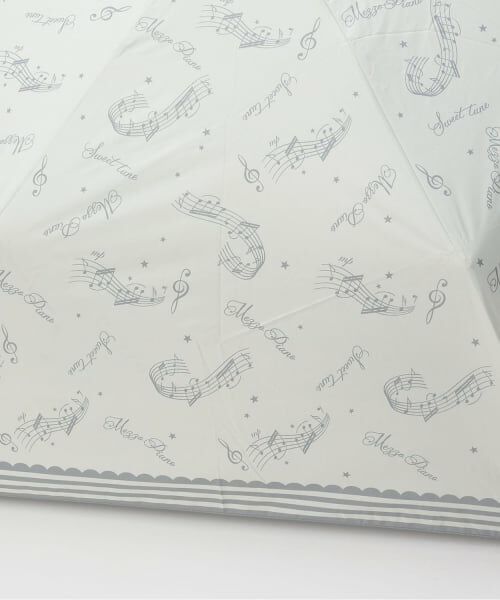 mezzo piano junior / メゾピアノジュニア 傘 | 【晴雨兼用】With a melody♪柄折りたたみ傘 | 詳細3