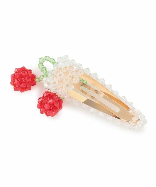 mezzo piano junior / メゾピアノジュニア ヘアピン | キラキラビーズチェリーピン | 詳細1