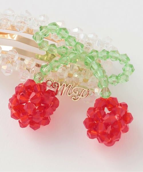 mezzo piano junior / メゾピアノジュニア ヘアピン | キラキラビーズチェリーピン | 詳細2