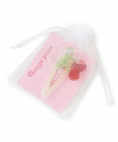 mezzo piano junior / メゾピアノジュニア ヘアピン | キラキラビーズチェリーピン | 詳細3