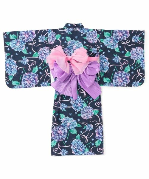 mezzo piano junior / メゾピアノジュニア 着物・浴衣・小物類 | 【接触冷感】あじさい柄2WAY浴衣 | 詳細1
