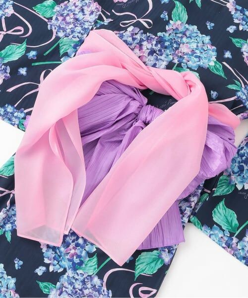 mezzo piano junior / メゾピアノジュニア 着物・浴衣・小物類 | 【接触冷感】あじさい柄2WAY浴衣 | 詳細13