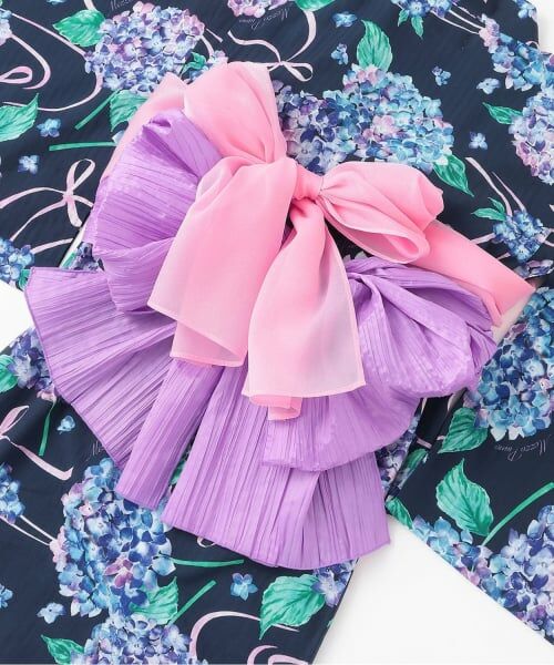 mezzo piano junior / メゾピアノジュニア 着物・浴衣・小物類 | 【接触冷感】あじさい柄2WAY浴衣 | 詳細14