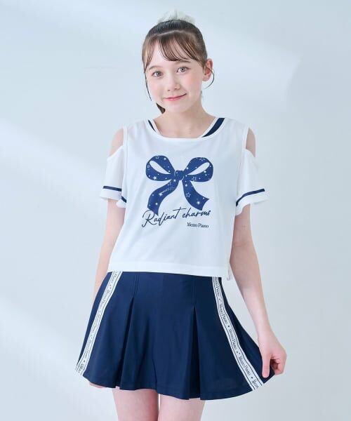 mezzo piano junior / メゾピアノジュニア 水着・スイムグッズ | 【SWIM】スクール対応スイムウェア（Tシャツつき） | 詳細22