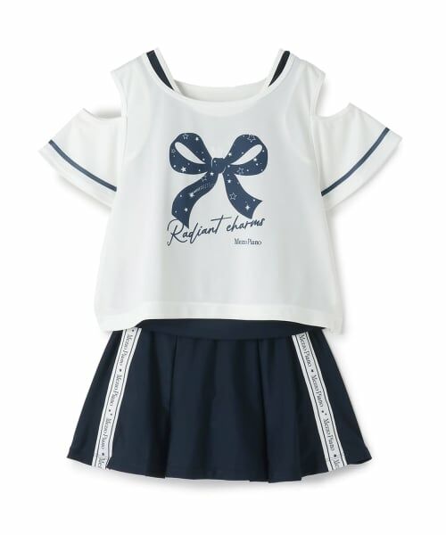 mezzo piano junior / メゾピアノジュニア 水着・スイムグッズ | 【SWIM】スクール対応スイムウェア（Tシャツつき）（紺）