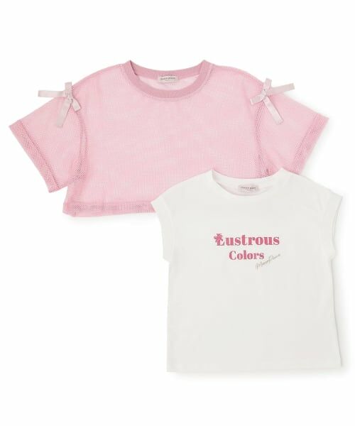mezzo piano junior / メゾピアノジュニア Tシャツ | 【人気商品再入荷】【直営店で取り扱い無し】メッシュTシャツセット | 詳細2