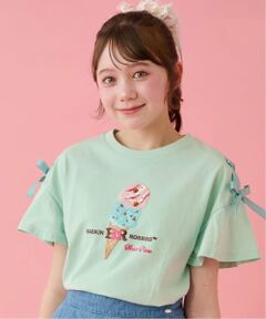 mezzo piano junior / メゾピアノジュニア Tシャツ | 【サーティワン アイスクリーム】【接触冷感】袖レースアップTシャツ