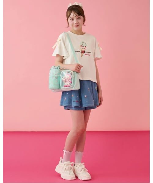 mezzo piano junior / メゾピアノジュニア Tシャツ | 【サーティワン アイスクリーム】【接触冷感】袖レースアップTシャツ | 詳細10
