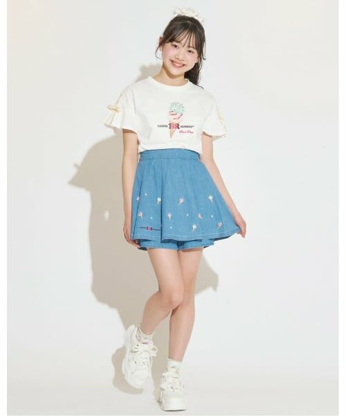 mezzo piano junior / メゾピアノジュニア Tシャツ | 【サーティワン アイスクリーム】【接触冷感】袖レースアップTシャツ | 詳細14