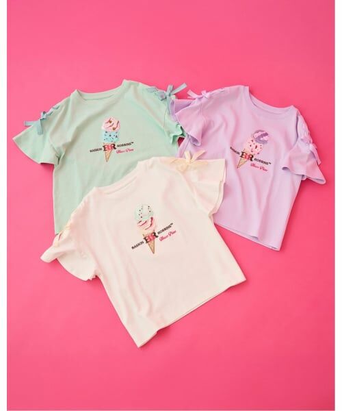 mezzo piano junior / メゾピアノジュニア Tシャツ | 【サーティワン アイスクリーム】【接触冷感】袖レースアップTシャツ | 詳細19
