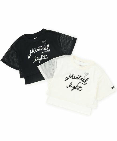 mezzo piano junior / メゾピアノジュニア Tシャツ | コード刺しゅうメッシュTシャツ×【接触冷感】Tシャツセット | 詳細10