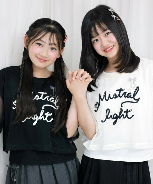mezzo piano junior / メゾピアノジュニア Tシャツ | コード刺しゅうメッシュTシャツ×【接触冷感】Tシャツセット | 詳細13