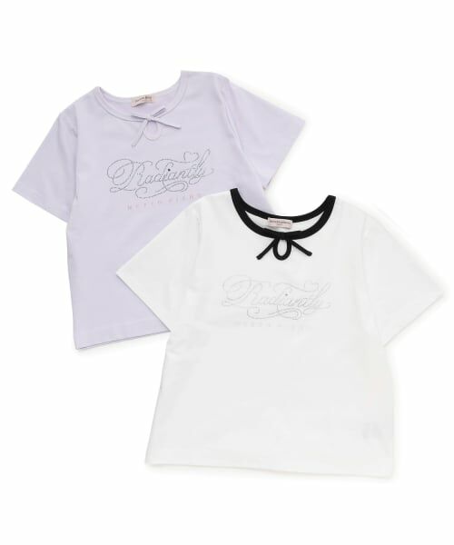 mezzo piano junior / メゾピアノジュニア Tシャツ | 【接触冷感】フロントリボンキラキラロゴTシャツ | 詳細14