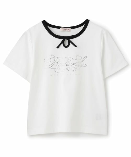 mezzo piano junior / メゾピアノジュニア Tシャツ | 【接触冷感】フロントリボンキラキラロゴTシャツ | 詳細6
