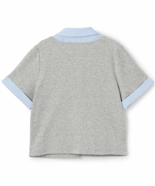 mezzo piano junior / メゾピアノジュニア Tシャツ | 【接触冷感】ボウタイつきドッキングレイヤードTシャツ | 詳細1