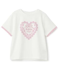 mezzo piano junior / メゾピアノジュニア Tシャツ | 【接触冷感 】トリムレース半袖Tシャツ
