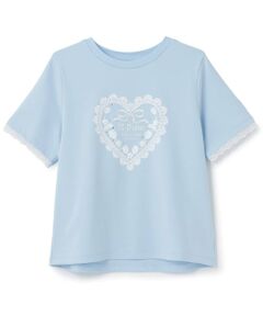 mezzo piano junior / メゾピアノジュニア Tシャツ | 【接触冷感 】トリムレース半袖Tシャツ