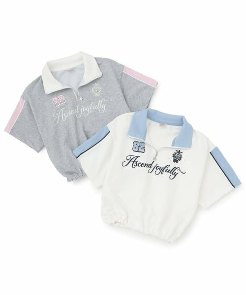 mezzo piano junior / メゾピアノジュニア Tシャツ | ハーフジップ半袖Tシャツ | 詳細8