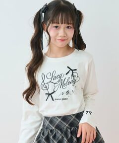 mezzo piano junior / メゾピアノジュニア Tシャツ | Melody リボン長袖Tシャツ