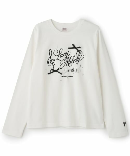 mezzo piano junior / メゾピアノジュニア Tシャツ | Melody リボン長袖Tシャツ | 詳細7