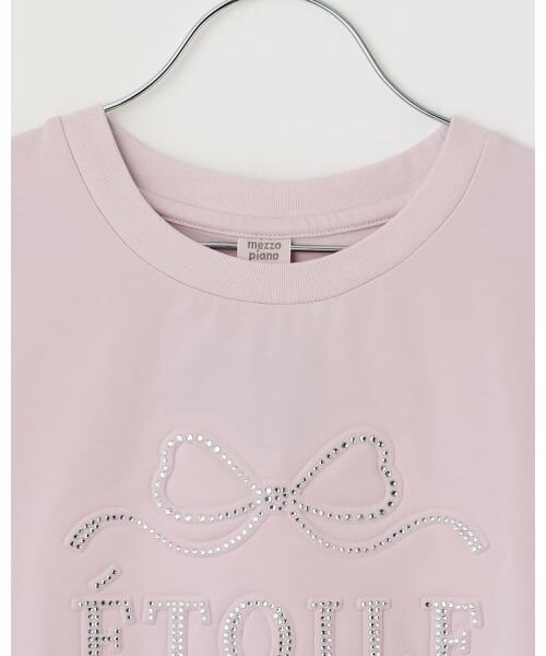 mezzo piano junior / メゾピアノジュニア Tシャツ | 【接触冷感】ぷっくりキラキラリボンTシャツ | 詳細10