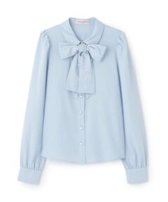 mezzo piano junior / メゾピアノジュニア Tシャツ | パールボタンリボンタイブラウス♪