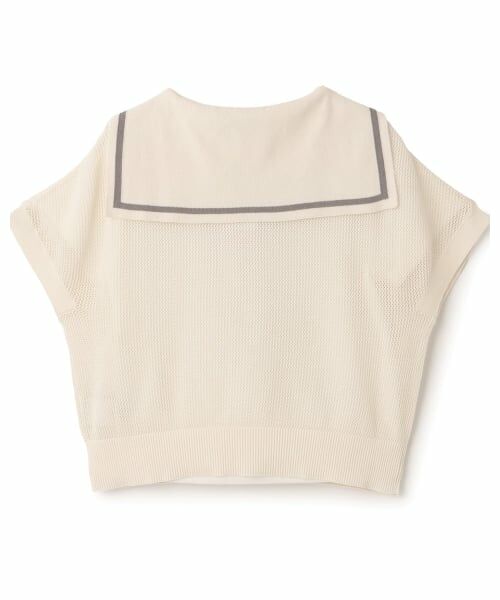 mezzo piano junior / メゾピアノジュニア ニット・セーター | メッシュセーラーニット×Tシャツセット | 詳細7