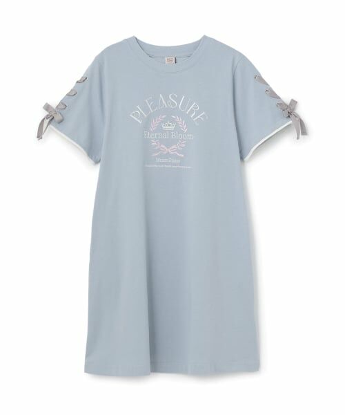 mezzo piano junior / メゾピアノジュニア ミニ丈・ひざ丈ワンピース | 【接触冷感・吸水速乾】カレッジロゴTシャツワンピ | 詳細5