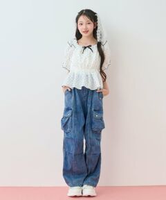 mezzo piano junior / メゾピアノジュニア その他パンツ | ハートドット2WAYカーゴポケットパンツ
