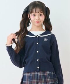 mezzo piano junior / メゾピアノジュニア カーディガン・ボレロ | セーラーカーディガン×Tシャツセット
