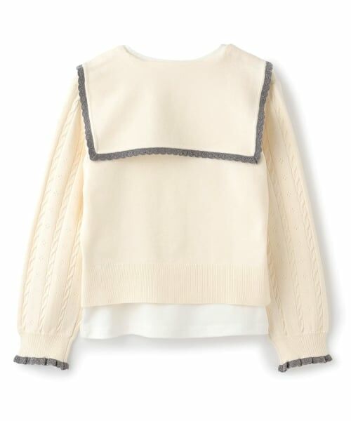 mezzo piano junior / メゾピアノジュニア カーディガン・ボレロ | セーラーカーディガン×Tシャツセット | 詳細11
