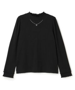 mezzo piano junior / メゾピアノジュニア Tシャツ | テレコネックレス長袖Tシャツ♪