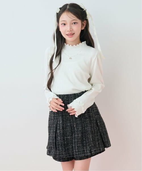 mezzo piano junior / メゾピアノジュニア Tシャツ | テレコネックレス長袖Tシャツ♪ | 詳細2